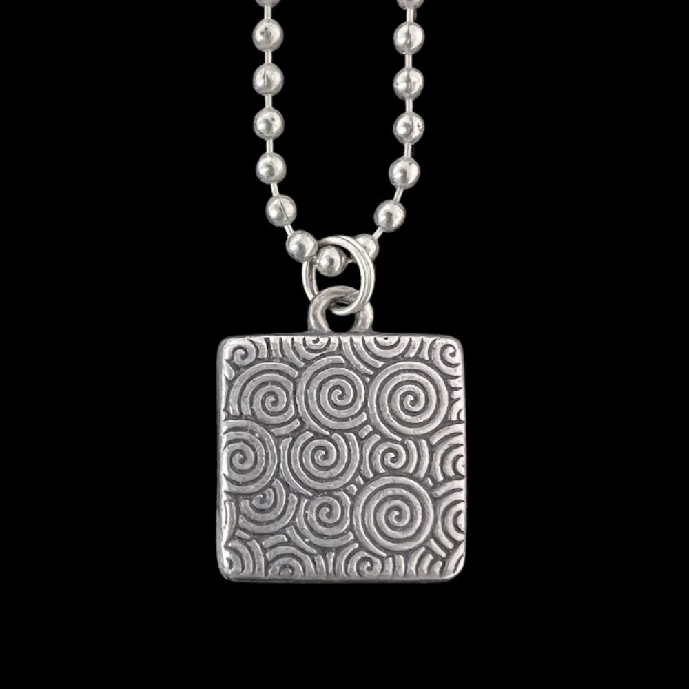 Boho Silver Poppy Pendant Necklace/Choker 💎Host Pick💎 - Picture 4 of 7